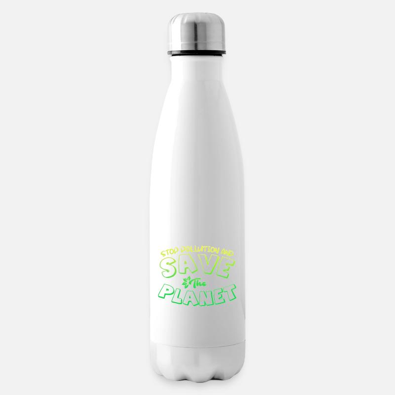 Pollution de l’environnement - Bouteille isotherme - blanc