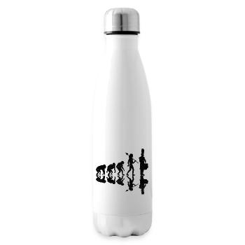 Corps de tambours évolution fanfare tambour musique Perc - Bouteille isotherme - blanc - Droite