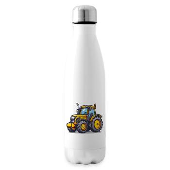 Niedlicher Traktor - Isolierflasche - Weiß - Rechts