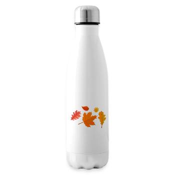 Peeper Fall Leaves Collecting Leaf Peeping - Insulated Water Bottle - white - Right