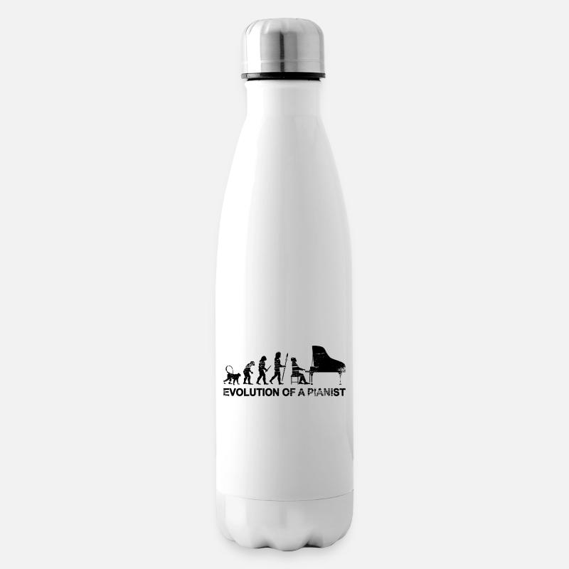 Entwicklung eines Pianisten - Isolierflasche - Weiß