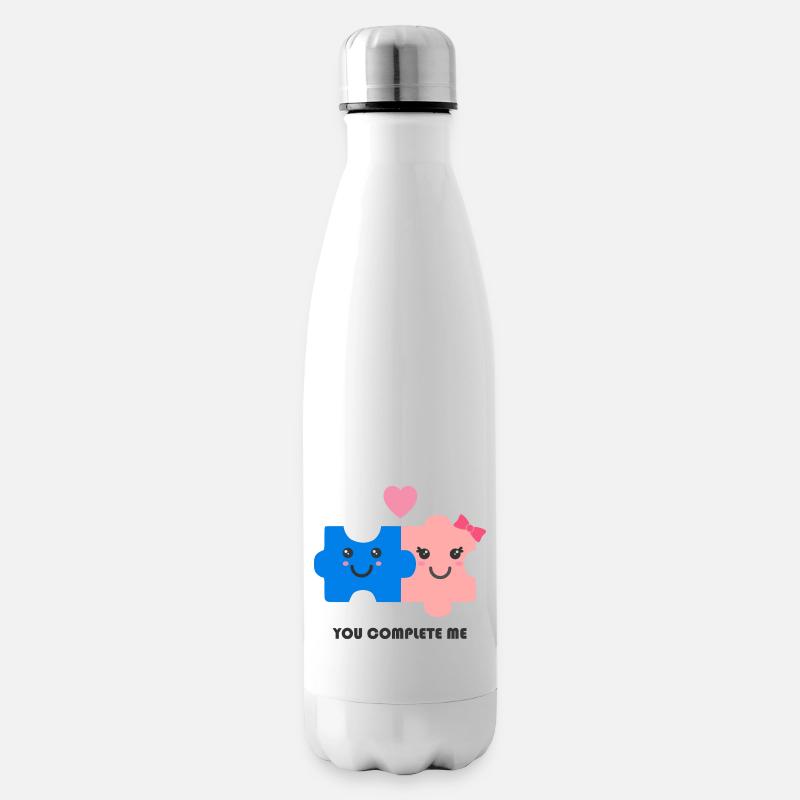 You complete me - Bouteille isotherme - blanc