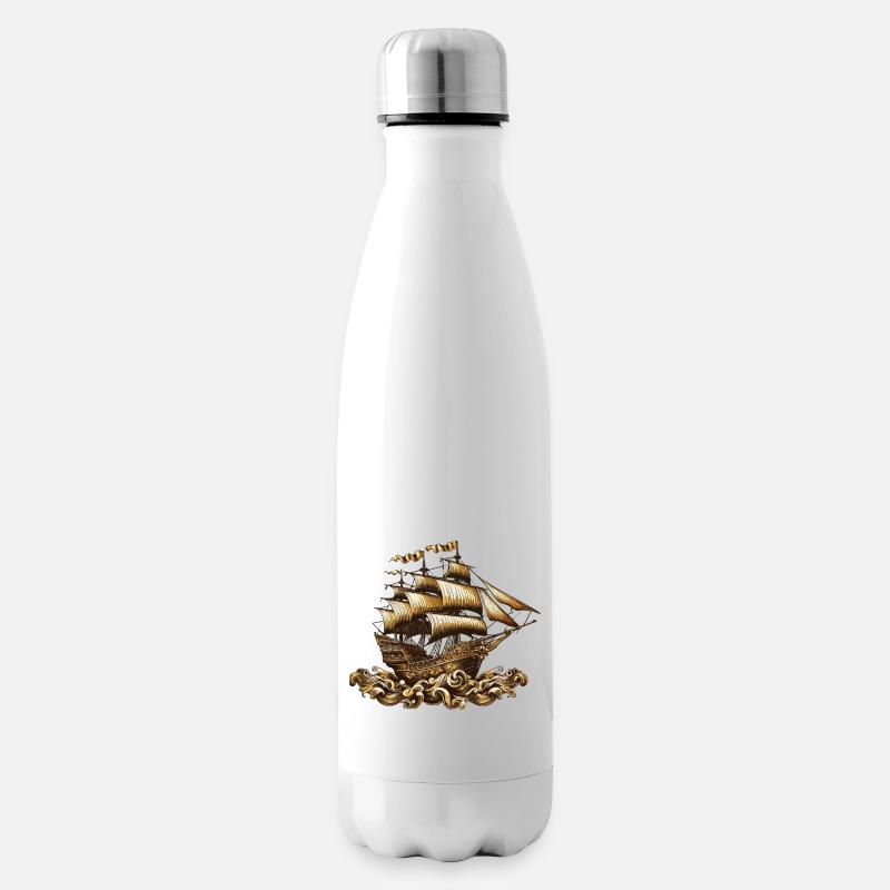 ship - Insulated Water Bottle - white
