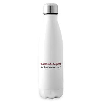 Waldviertler is written on it - Insulated Water Bottle - white - Right