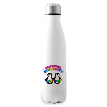 Celebrate Diversity - Insulated Water Bottle - white - Right