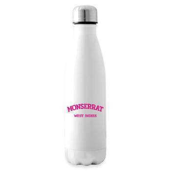 Monserrat - Plymouth - Caribbean - West Indies - Insulated Water Bottle - white - Right