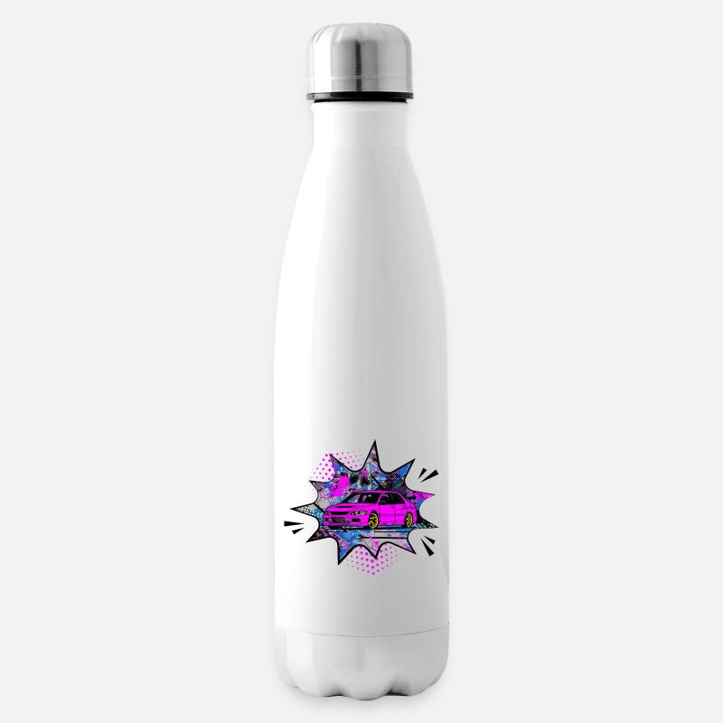 Mitsu pink bubble - Isolierflasche - Weiß
