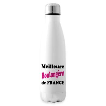 Meilleure boulangère de france - Bouteille isotherme - blanc - Droite