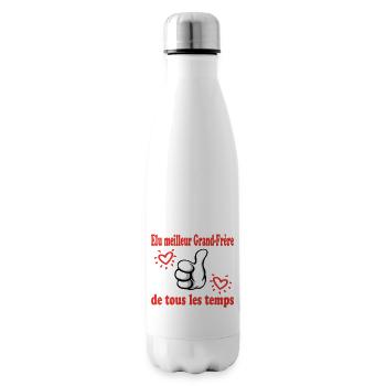 ELU MEILLEUR Grand Frère DE TOUS LES TEMPS - Bouteille isotherme - blanc - Droite