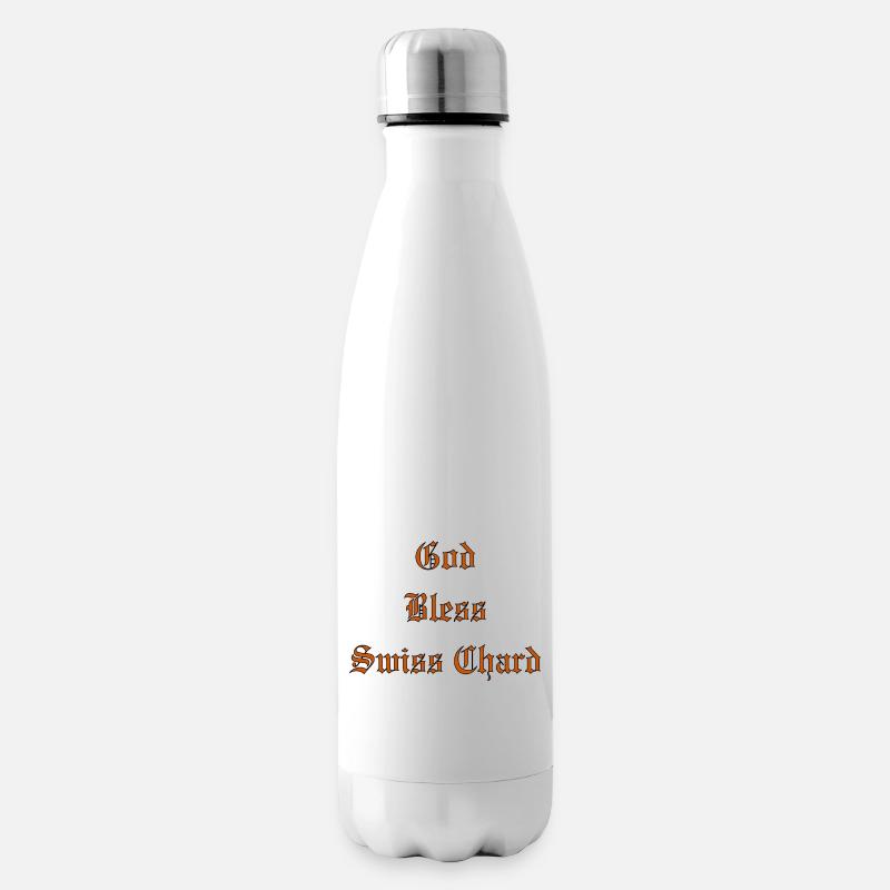 GodBlessSwissChard - Isolierflasche - Weiß