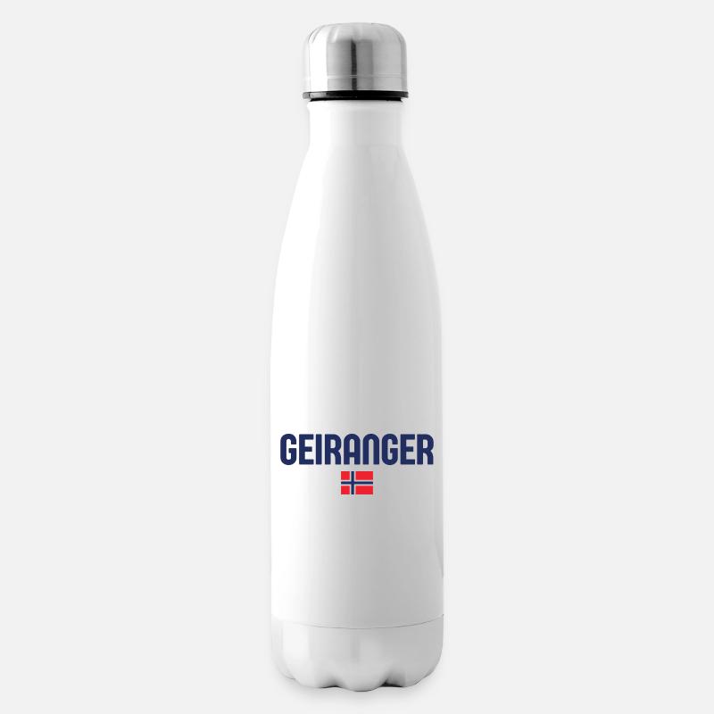 GEIRANGER Norwegen - Isolierflasche - Weiß