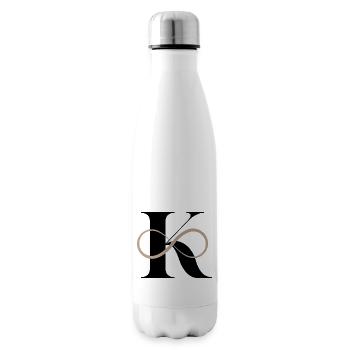 Infinite letter k - Insulated Water Bottle - white - Right