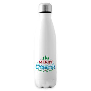 Frohe Weihnachten - Isolierflasche - Weiß - Rechts