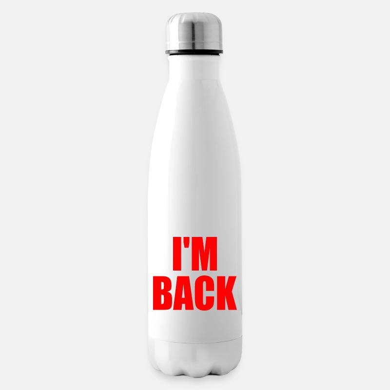 Im back - Insulated Water Bottle - white