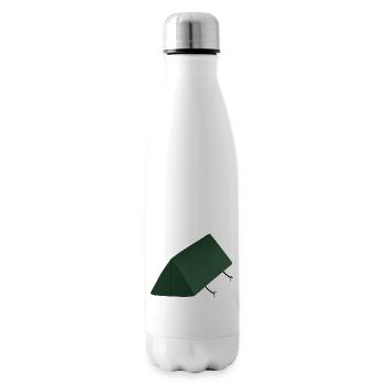 Tente Verte - Bouteille isotherme - blanc - Droite