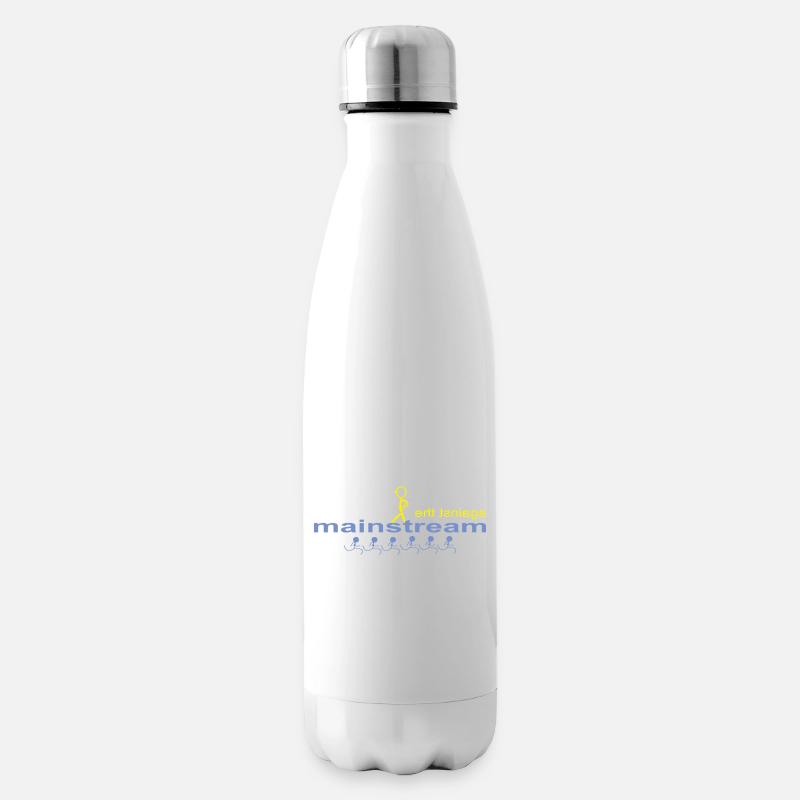against_the_mainstream - Isolierflasche - Weiß
