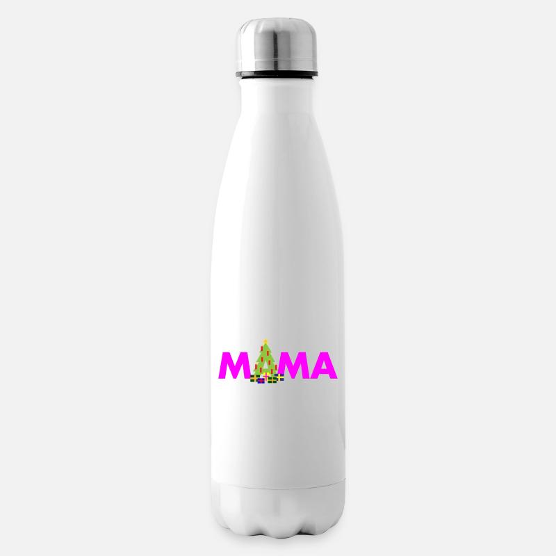 Mama Weihnachtsbaum - Isolierflasche - Weiß