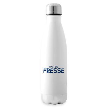 Shut Up - Cool Saying - Insulated Water Bottle - white - Right