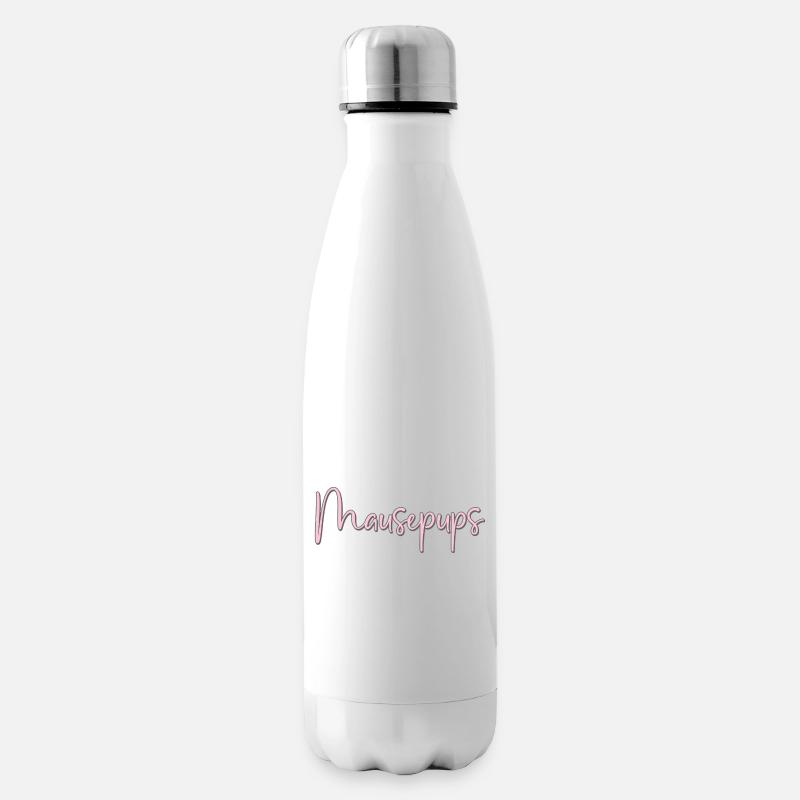Mausepups - Isolierflasche - Weiß