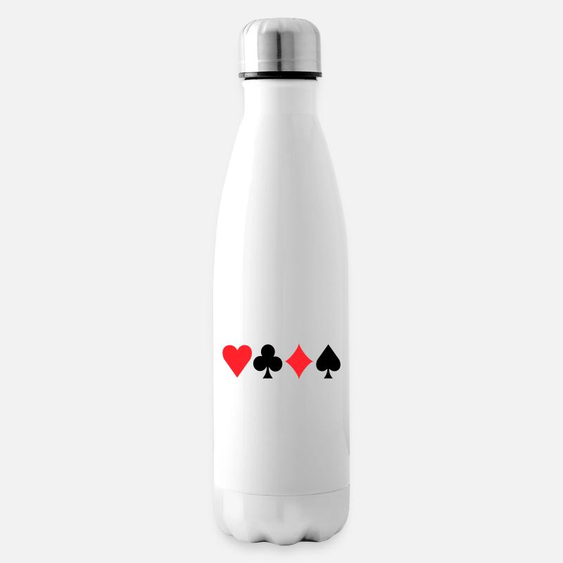 Poker Signs - Isolierflasche - Weiß