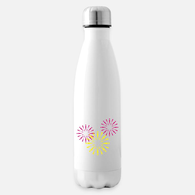 Feux d'artifice - Bouteille isotherme - blanc