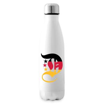D aux couleurs nationales - Bouteille isotherme - blanc - Droite
