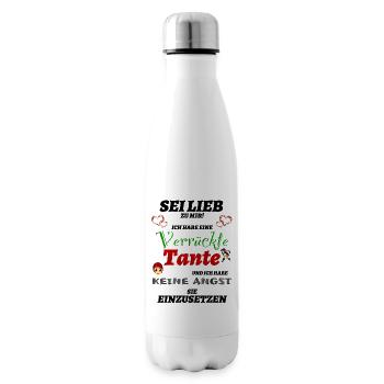 Verrückte Tante - Isolierflasche - Weiß - Rechts
