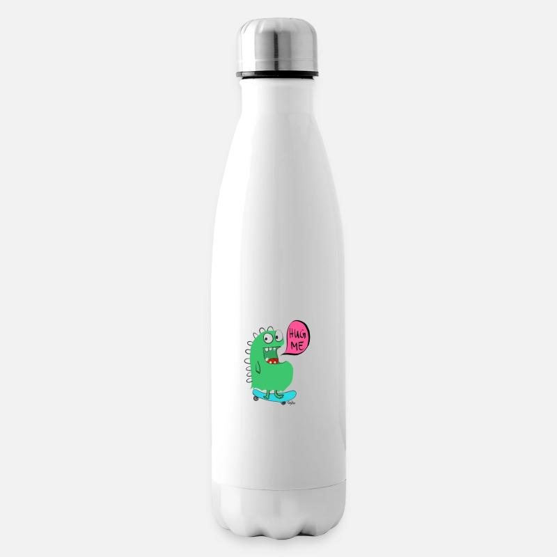 SkateboardMonster - Isolierflasche - Weiß