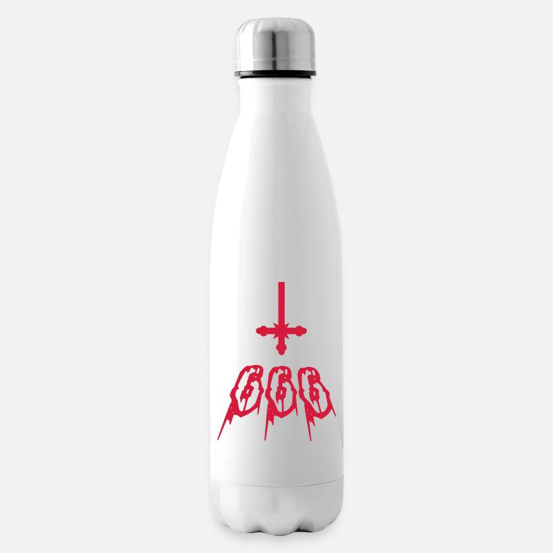 666 Le nombre de la bête. - Bouteille isotherme - blanc