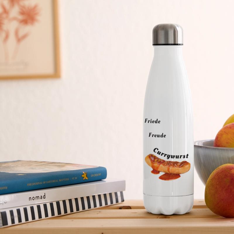 Friede Freude Currywurst | BBQ, Grillen, Fleisch Isolierflasche