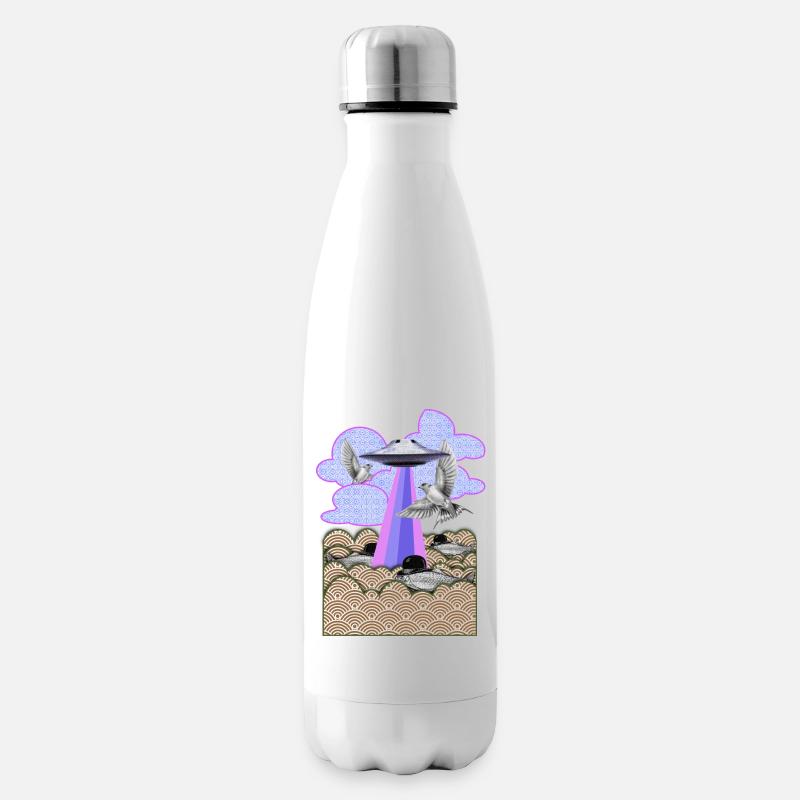 Flamingo - Insulated Water Bottle - white