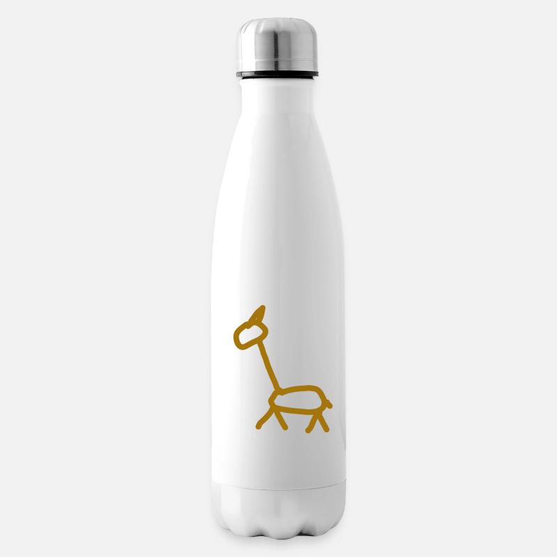 girafe - Bouteille isotherme - blanc