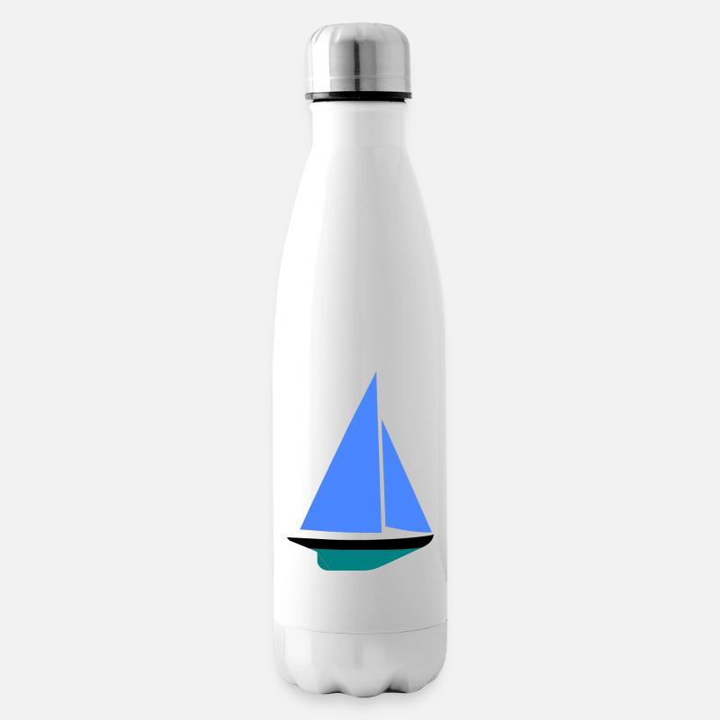 Segelboot - Bouteille isotherme - blanc