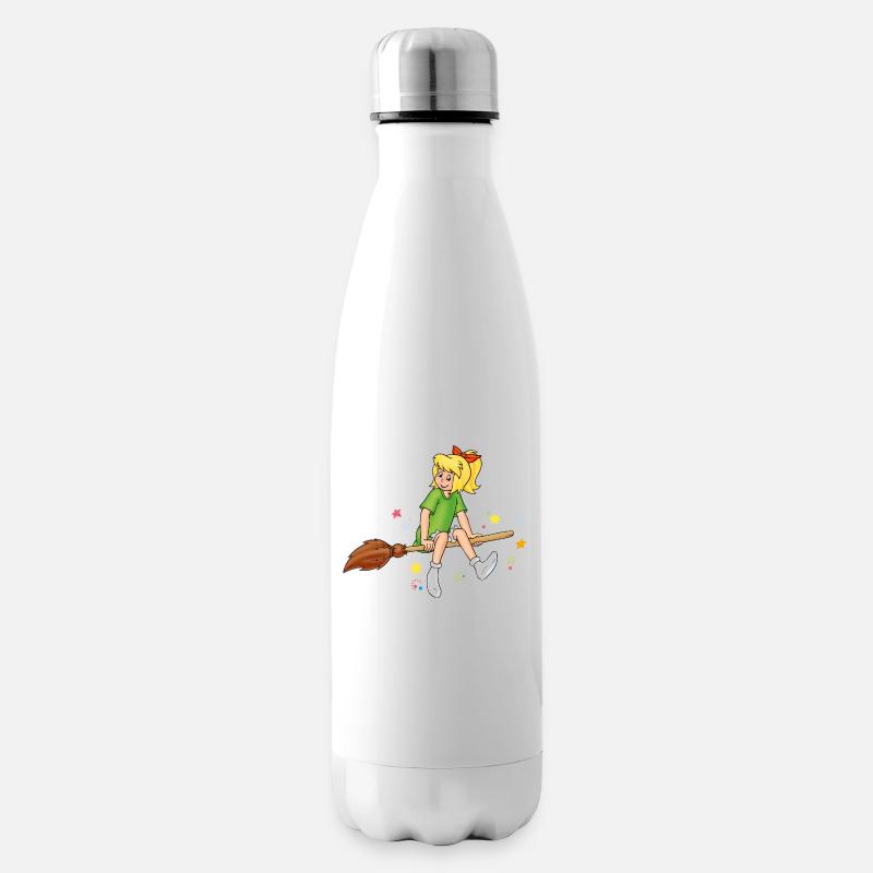 Bibi Blocksberg auf Kartoffelbrei Hexsterne - Isolierflasche - Weiß