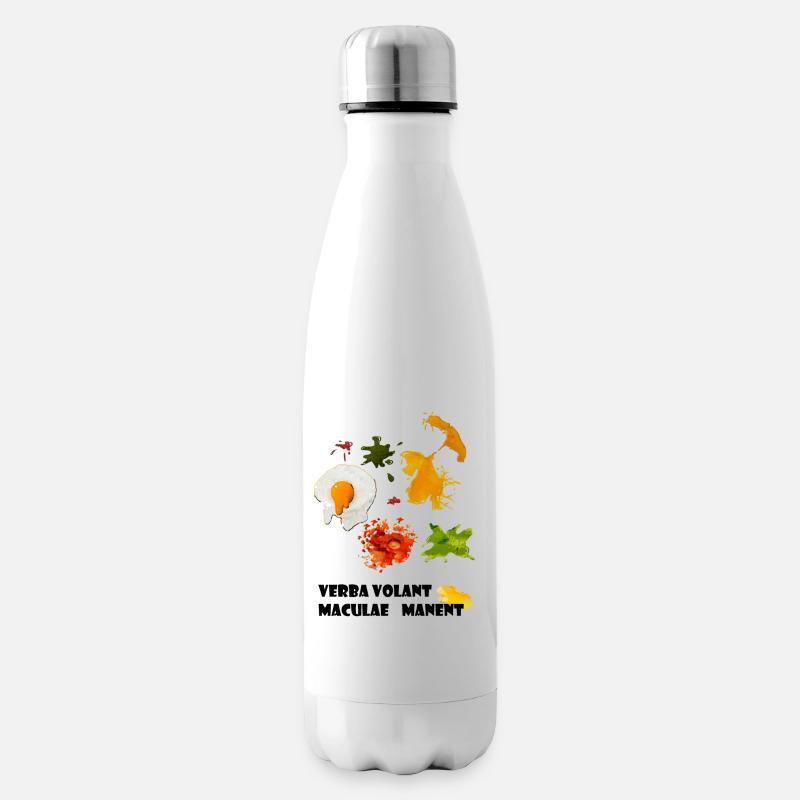 Flecken - Isolierflasche - Weiß