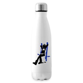 ski girl - Bouteille isotherme - blanc - Droite