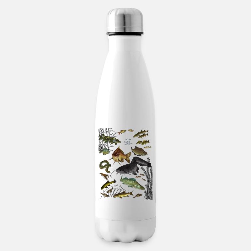 Poissons fish - Bouteille isotherme - blanc