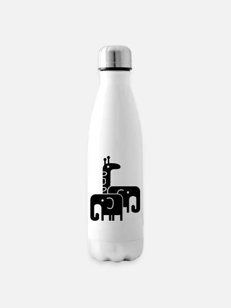 Tiere - Isolierflasche - Weiß