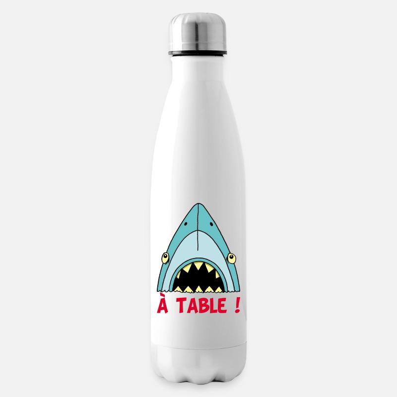 Requin qui a faim ! - Bouteille isotherme - blanc