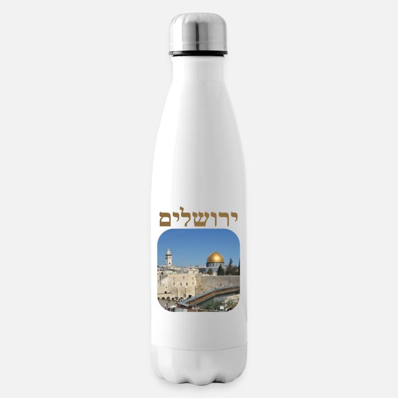 Jérusalem - Bouteille isotherme - blanc