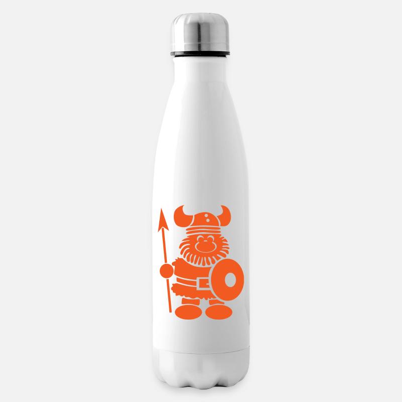 Wikinger Geschenk Spruch Dänemark Nord - Isolierflasche - Weiß