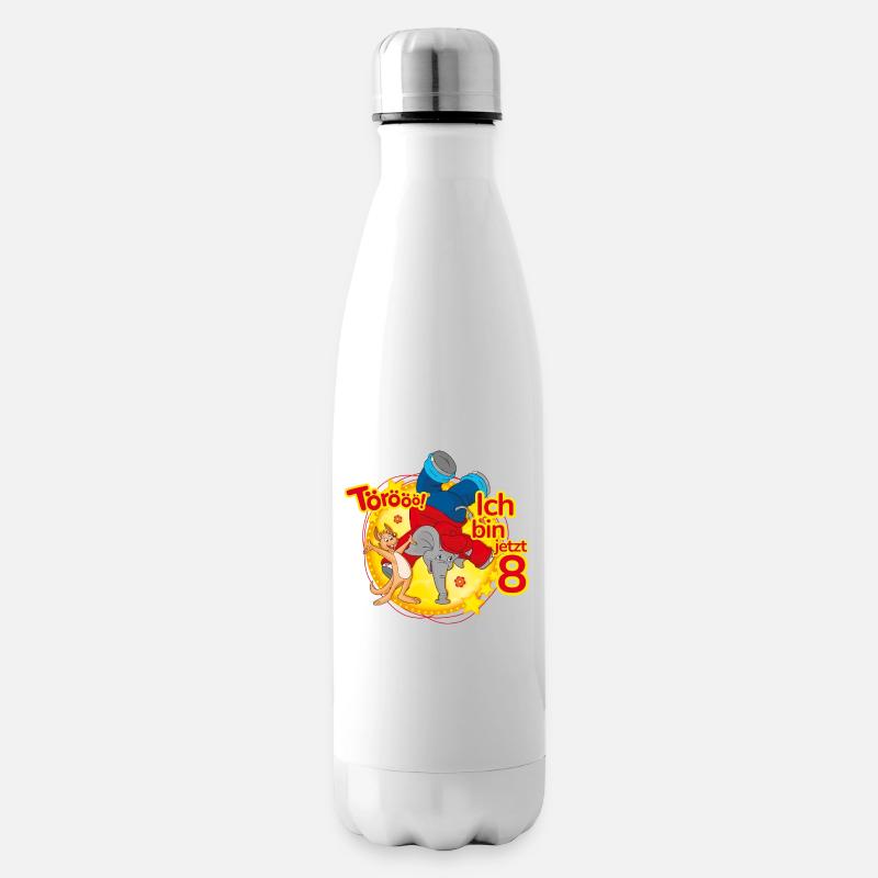 Benjamin Blümchen Ich Bin Jetzt 8 - Isolierflasche - Weiß