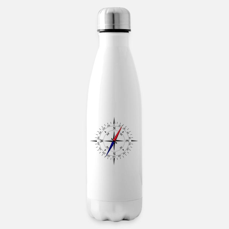 Boussole Adventure Navigation - Bouteille isotherme - blanc