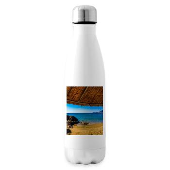 Feel the sun, the sea. - Insulated Water Bottle - white - Right