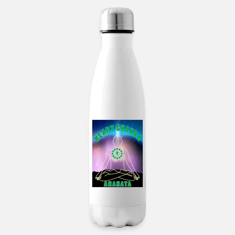 Chakra du cœur Anahata - Bouteille isotherme - blanc