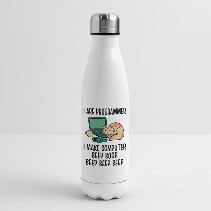 I Are Programmer I Make Computer Beep Bop Coder So Isolierflasche