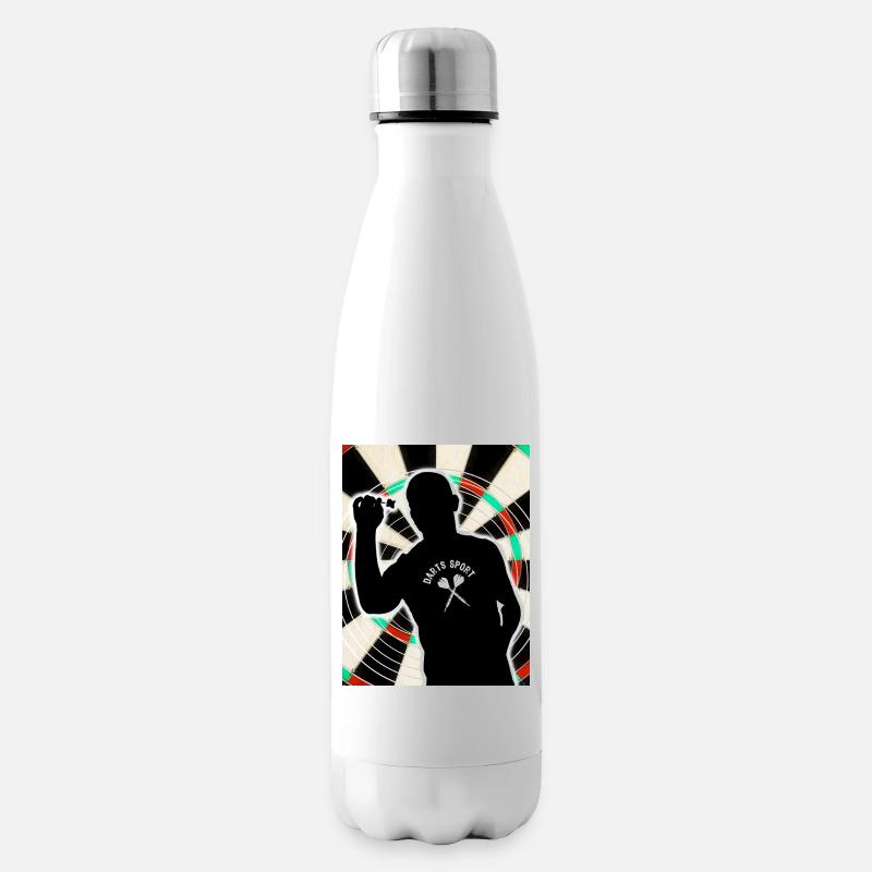 Sports de fléchettes - Bouteille isotherme - blanc