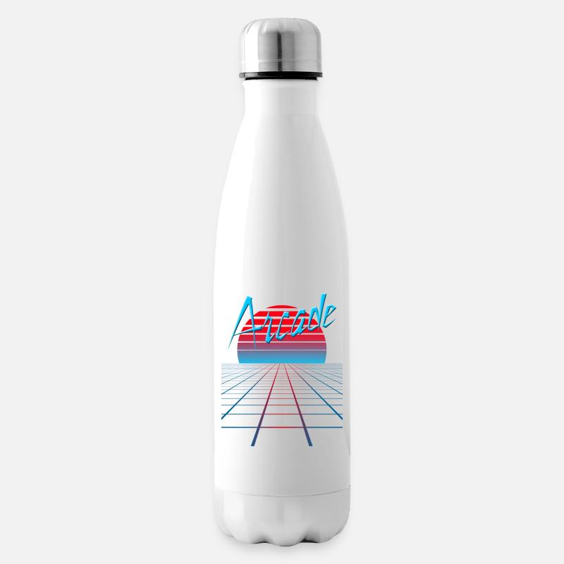 NERDY forever - Arcade - Isolierflasche - Weiß
