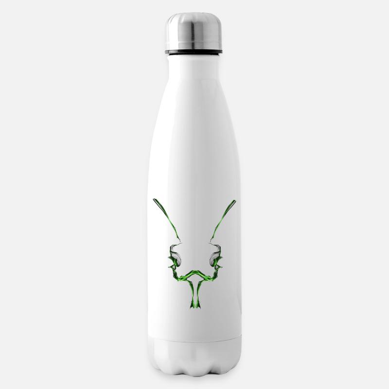 Insect head - Insulated Water Bottle - white