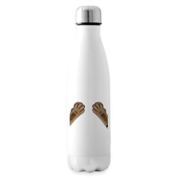 Pattes de chat - Bouteille isotherme - blanc - Droite